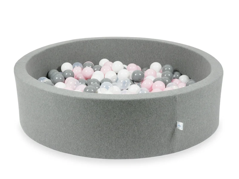 Piscine à balles en gris 110x30 cm avec 400 balles