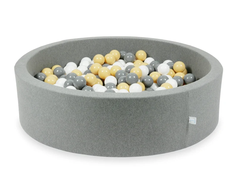 Piscine à balles en gris 110x30 cm avec 400 balles