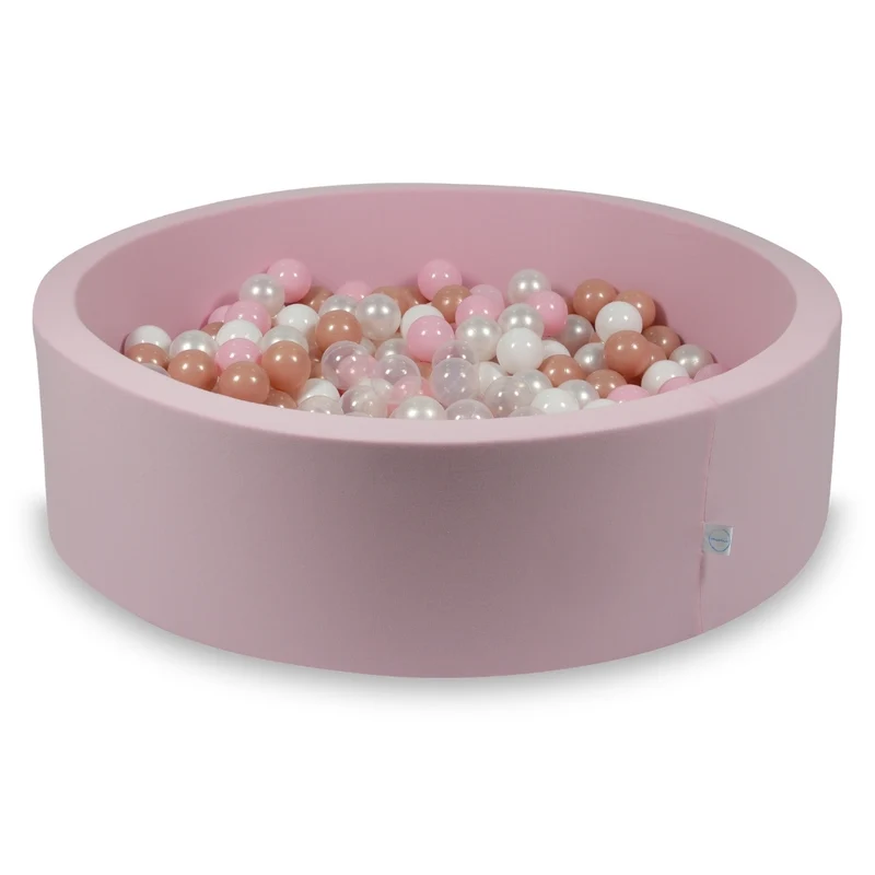 Piscine à balles en rose poudré 110x30 cm avec 400 balles