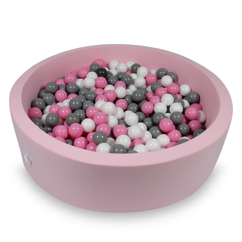 Piscine à balles en rose poudré 110x30 cm avec 400 balles