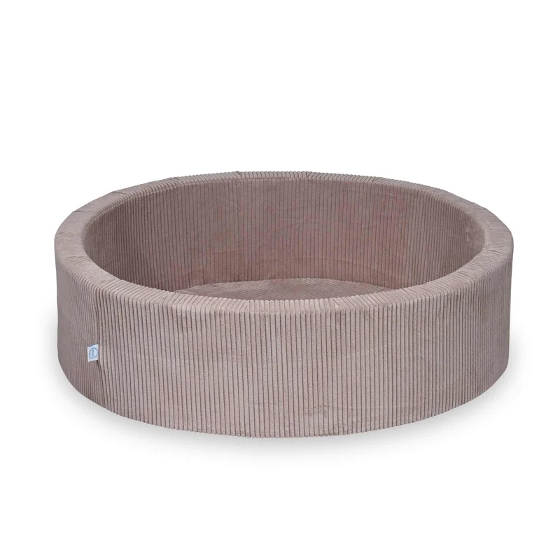 Piscine à Balles 110x30 velours côtelé rose claire sans balles