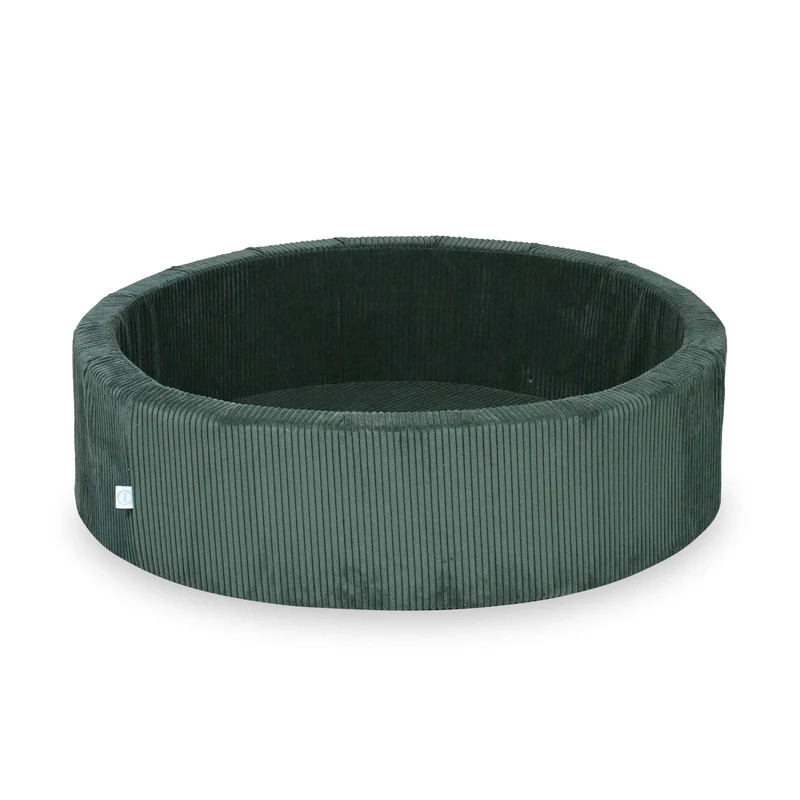 Piscine à Balles 110x30 velours côtelé vert sans balles