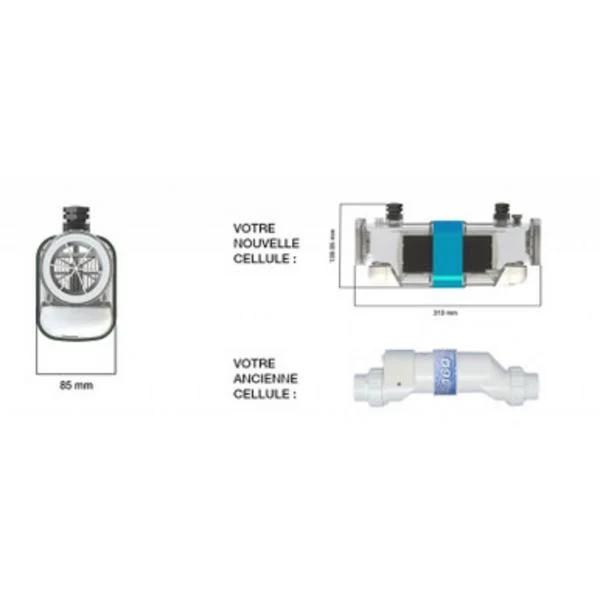 Cellule d'électrolyseur X-CELL pour Limpido 100 - CCEI