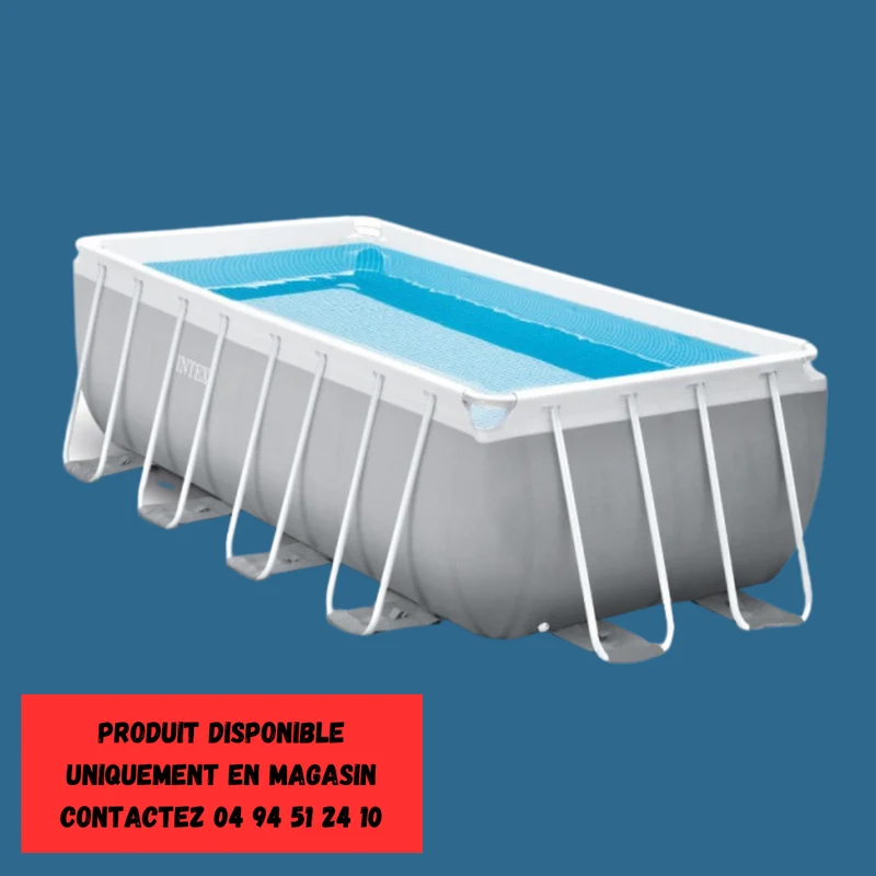 Piscine hors sol Prism Frame rectangulaire 4.00 x 2.00 x 1.22 m