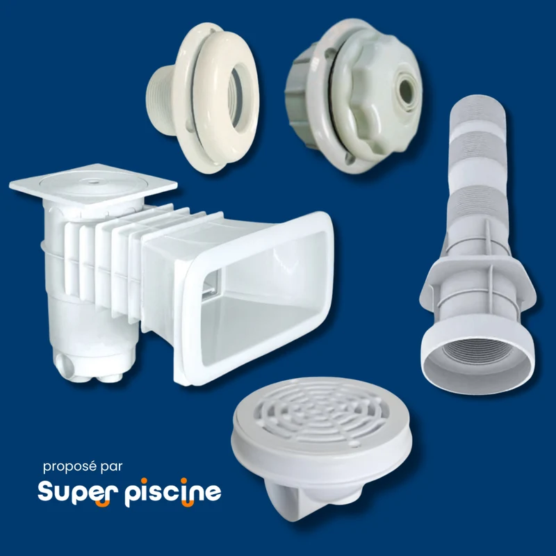 Kit pièces à sceller Weltico jusqu’à 8 x 4 m sans projecteur