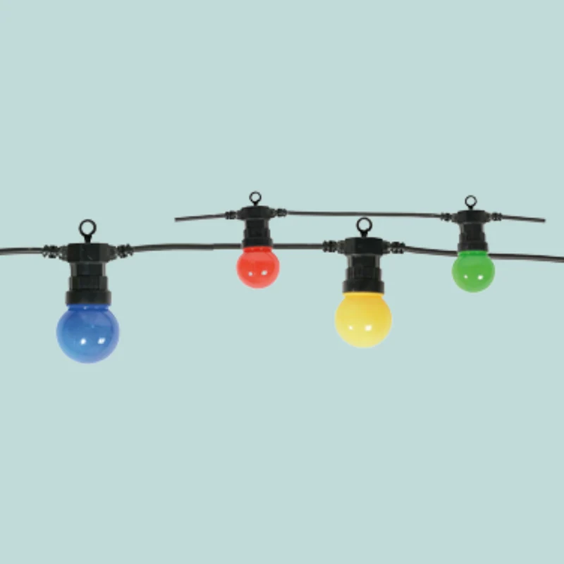 Guinguette filaire multicolore 50 Leds 7.25M IP 44