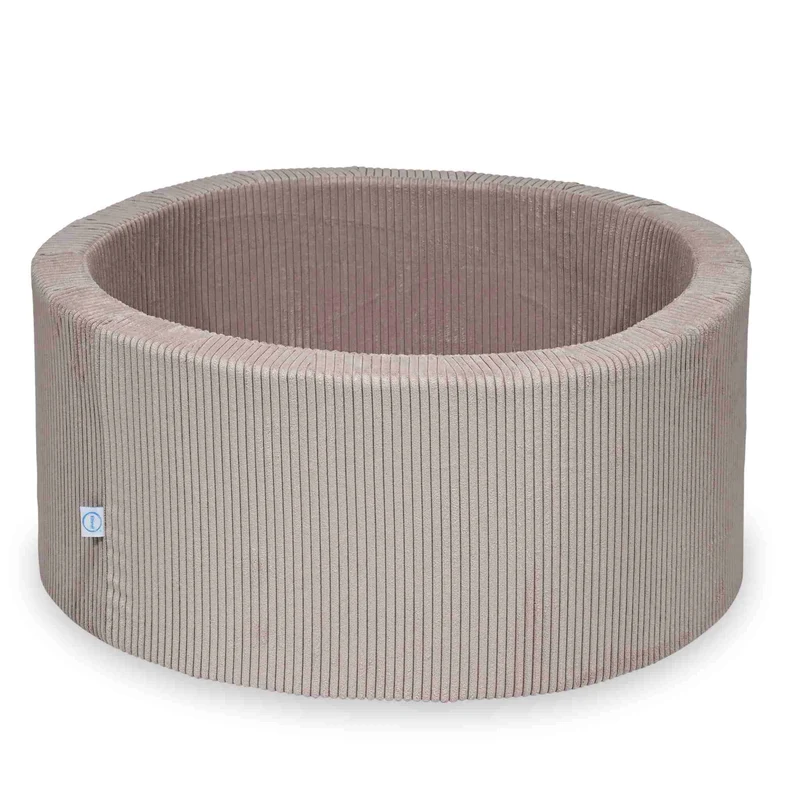 Piscine à Balles 90x40 velours côtelé rose clair sans balles