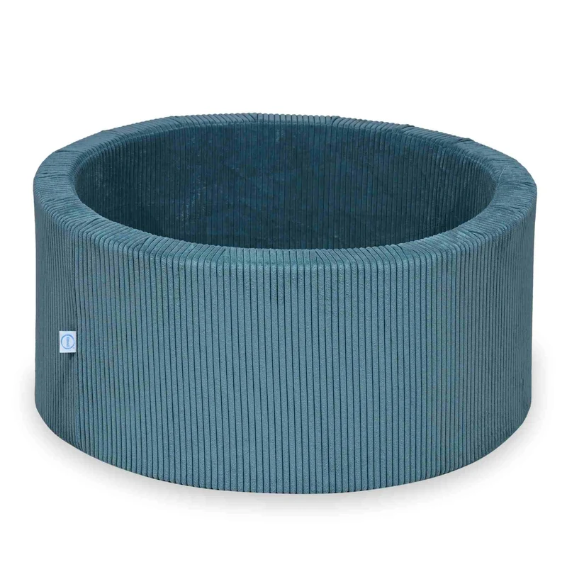 Piscine à Balles 90x40 velours côtelé bleu sans balles