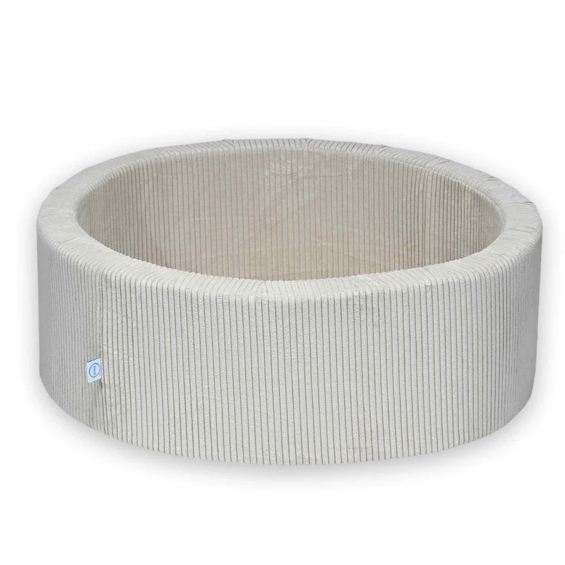Piscine à Balles 90x30 velours côtelé beige sans balles