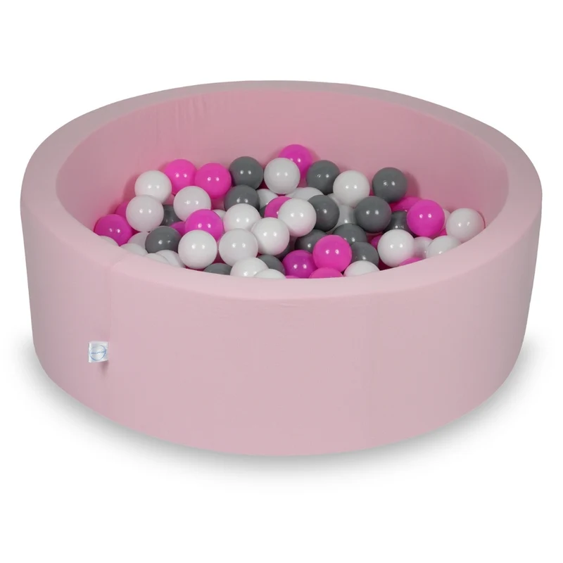Piscine à balles en Rose poudré 90x30 cm avec 200 balles