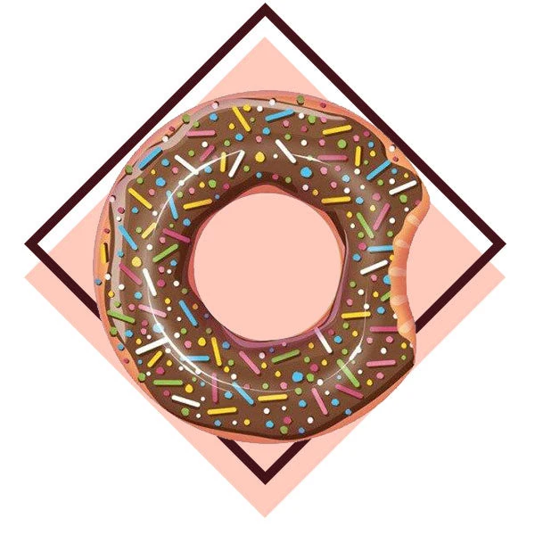 Bouée Gonflable Donut Chocolat