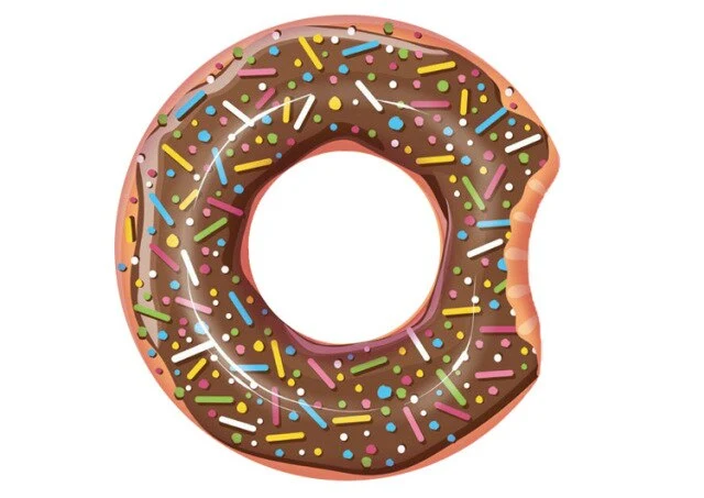 Bouée Gonflable Donut Chocolat