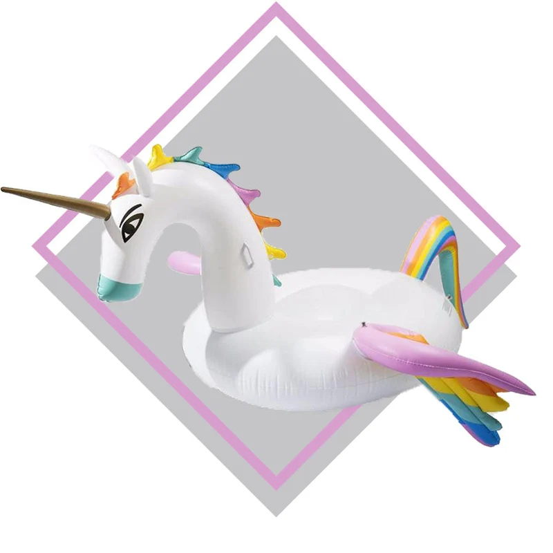 Bouée Gonflable Licorne Ailée XXL
