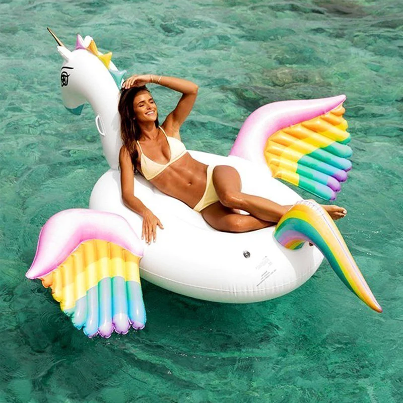 Bouée Gonflable Licorne Ailée XXL