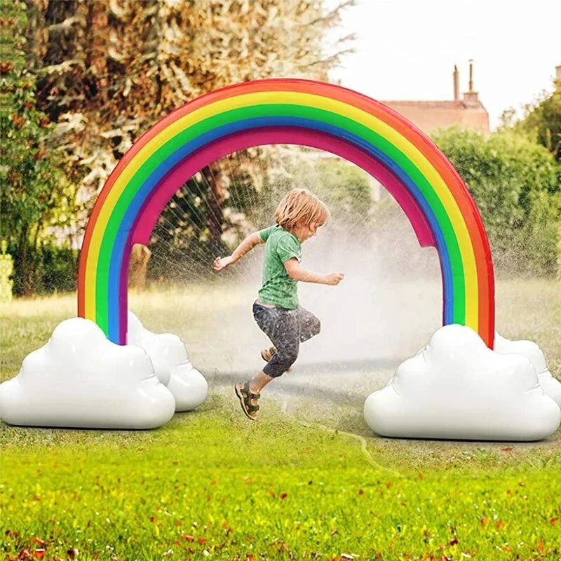 Jouet Gonflable Arroseur Arc-en-ciel