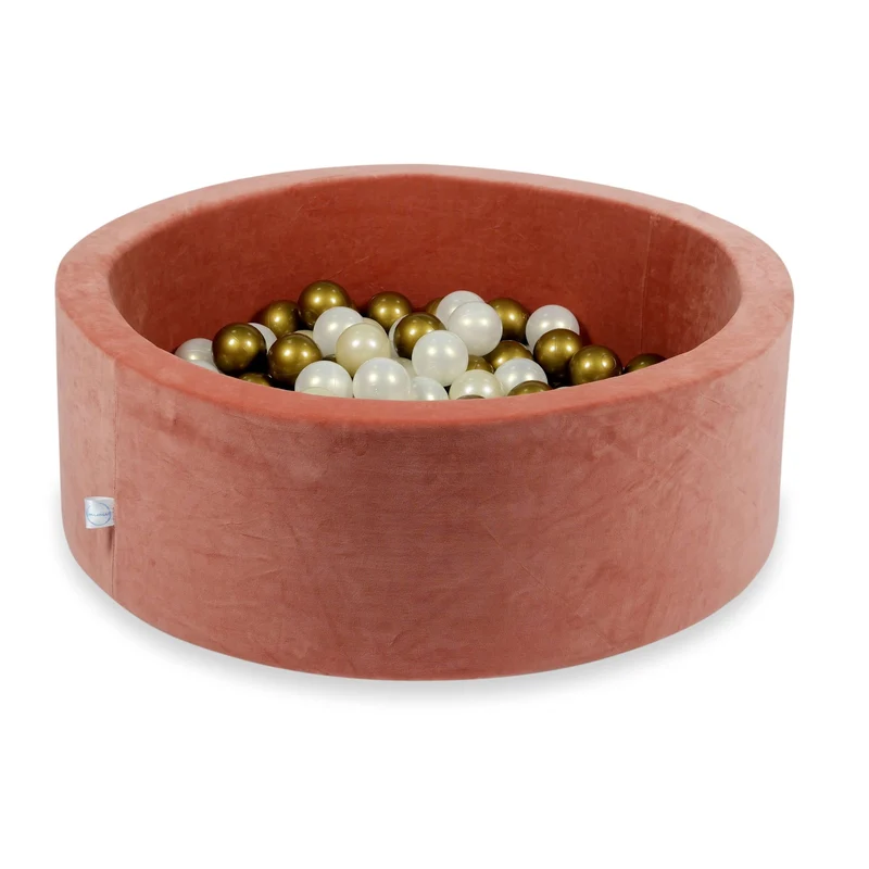 Piscine à balles en velours velvet soft canyon clay 90x30 cm avec 200 balles
