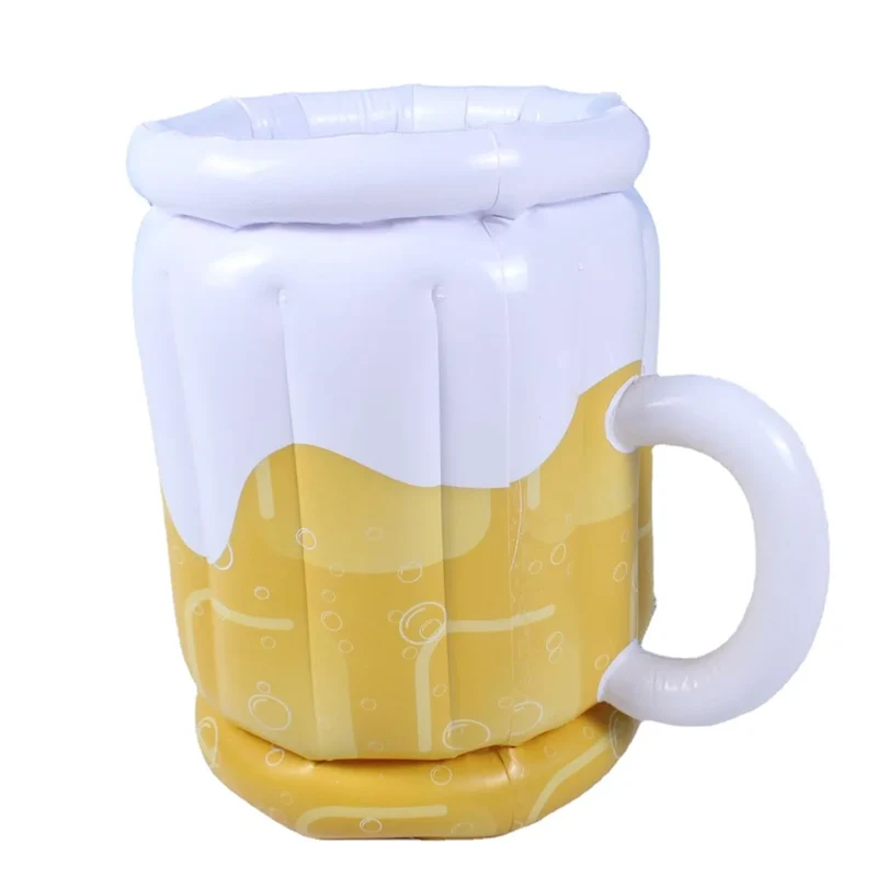 Bouée Gonflable Seau à Glace Blanc