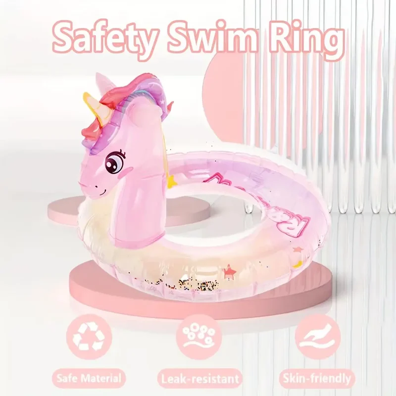 Bouée Gonflable Licorne Pailletee