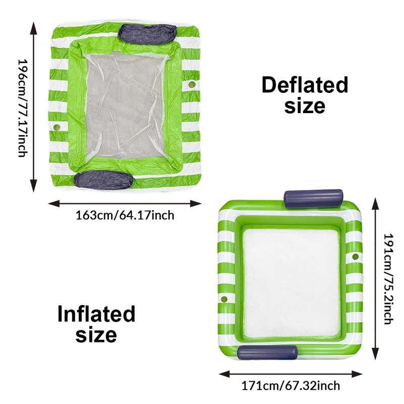 Bouée Gonflable Matelas Double Rayures