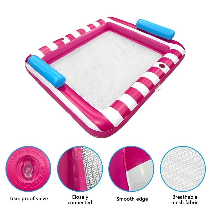Bouée Gonflable Matelas Double Rayures