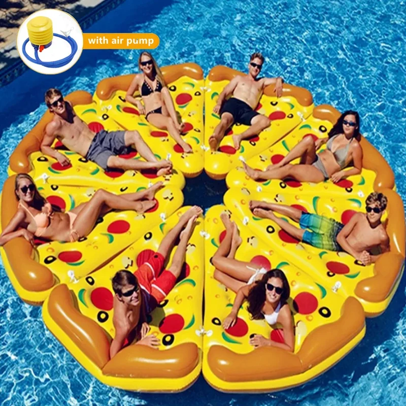 Bouée Gonflable Pizza Géante
