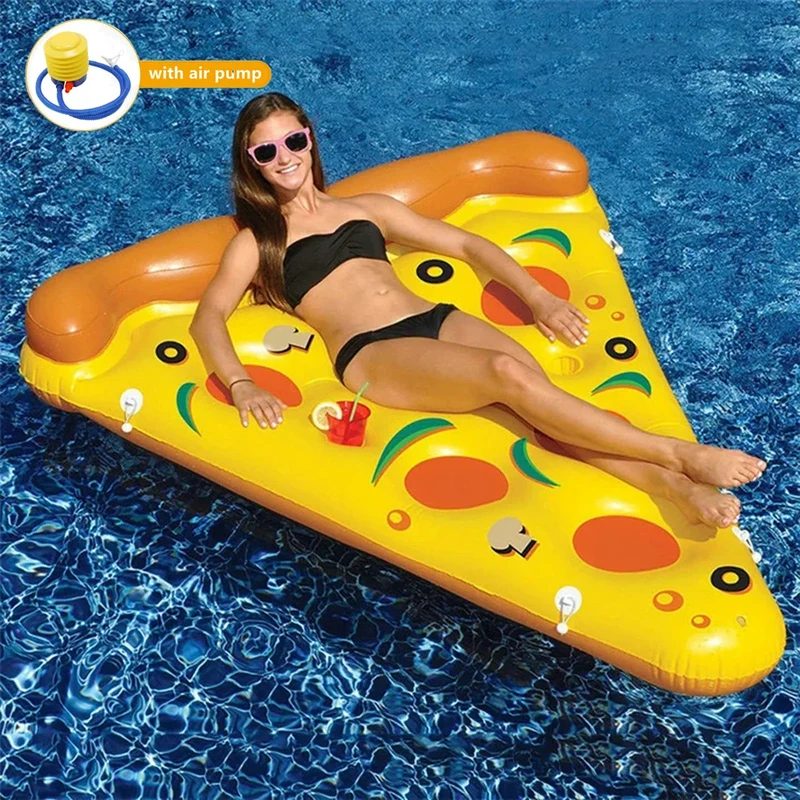 Bouée Gonflable Pizza Géante