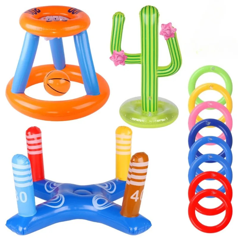 Accessoire Gonflable Jeu Lancer Anneaux Cactus