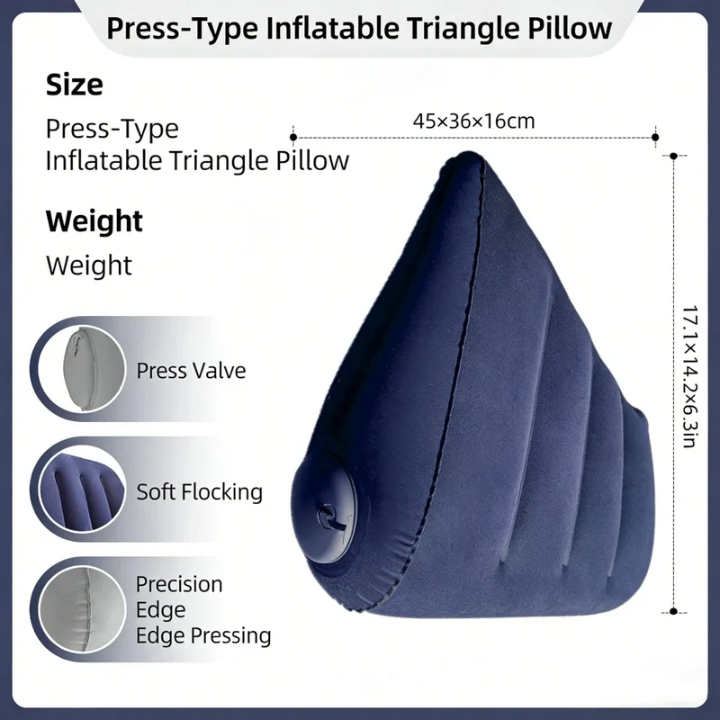 Accessoire Gonflable Oreiller Voyage Triangulaire Cervical