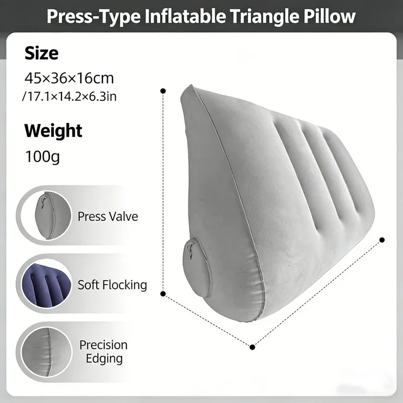 Accessoire Gonflable Oreiller Voyage Triangulaire Cervical