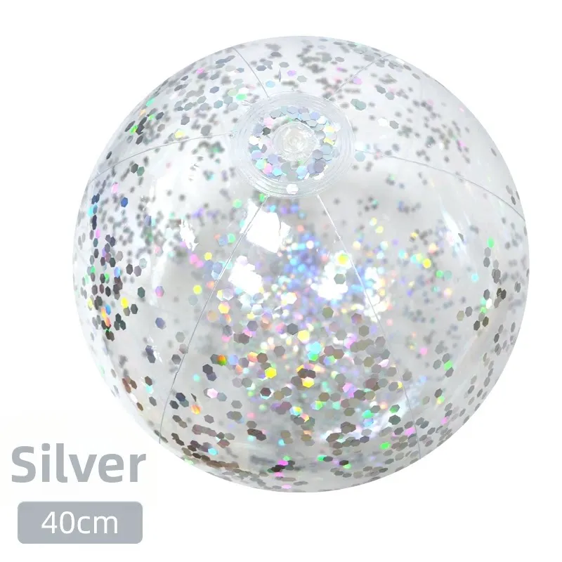 Ballon Gonflable de Plage 40 cm Paillettes