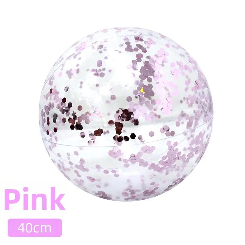 Ballon Gonflable de Plage 40 cm Paillettes