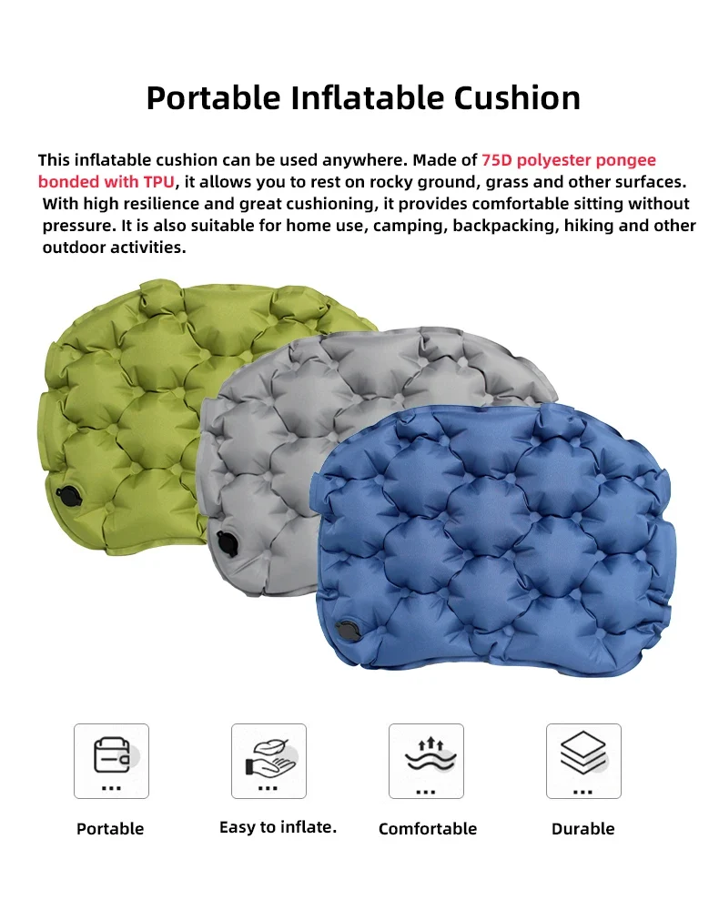 Accessoire Gonflable Coussin de Siège TPU Respirant