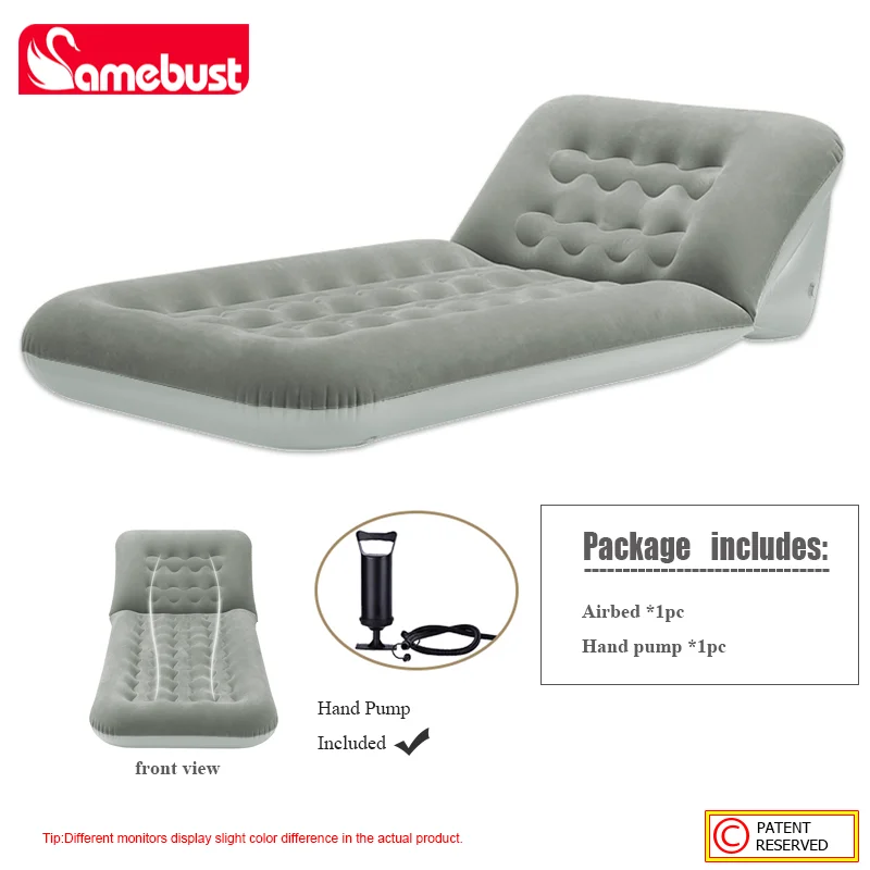 Matelas Gonflable Camping PVC Floqué
