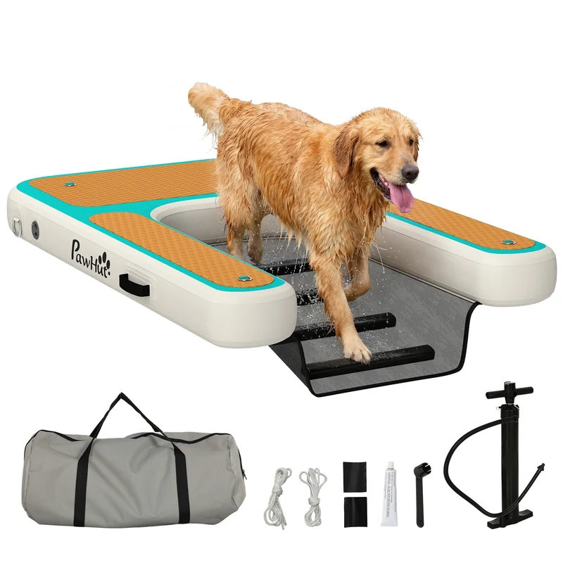Accessoire Gonflable Rampe Aquatique Chiens 151×102 cm