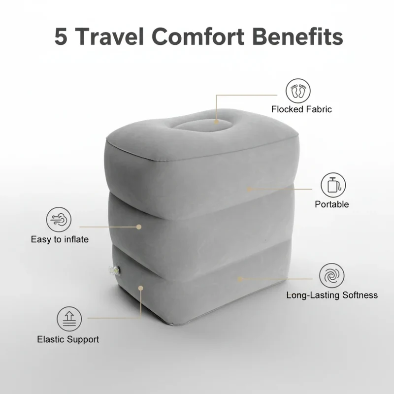 Matelas Gonflable Repose-Pieds Trois Couches