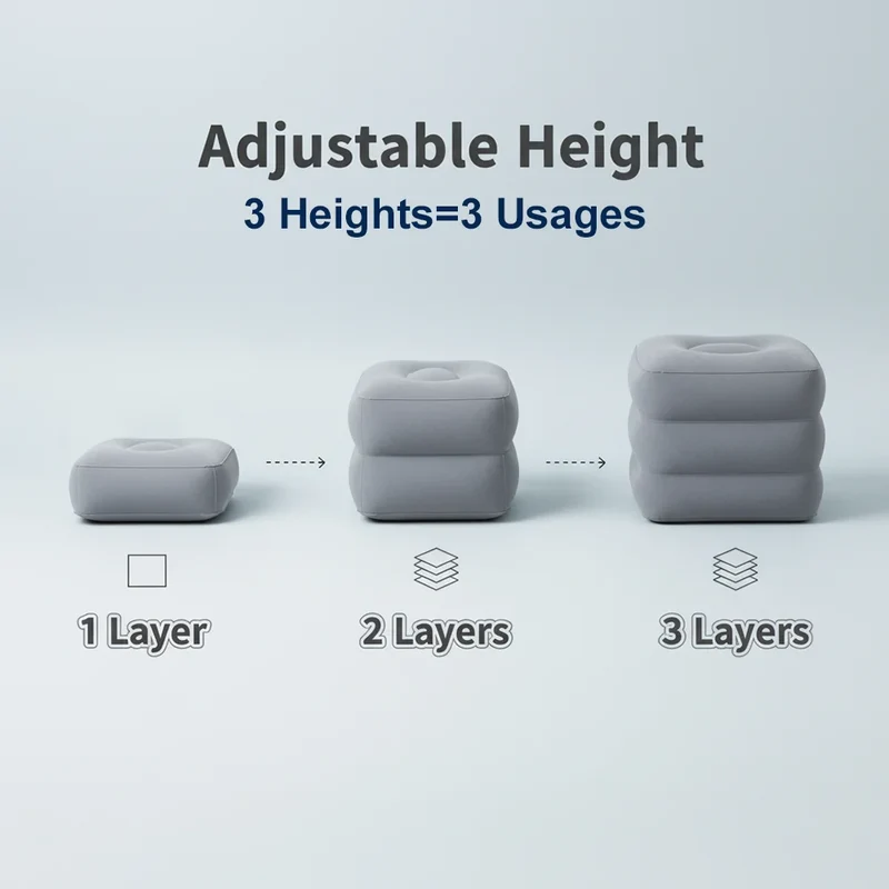 Matelas Gonflable Repose-Pieds Trois Couches