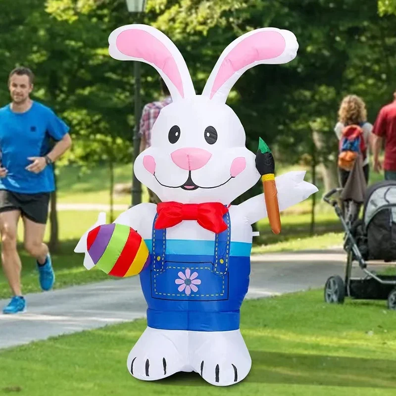 Décoration Gonflable Pâques Lapin Œuf 1,8 m