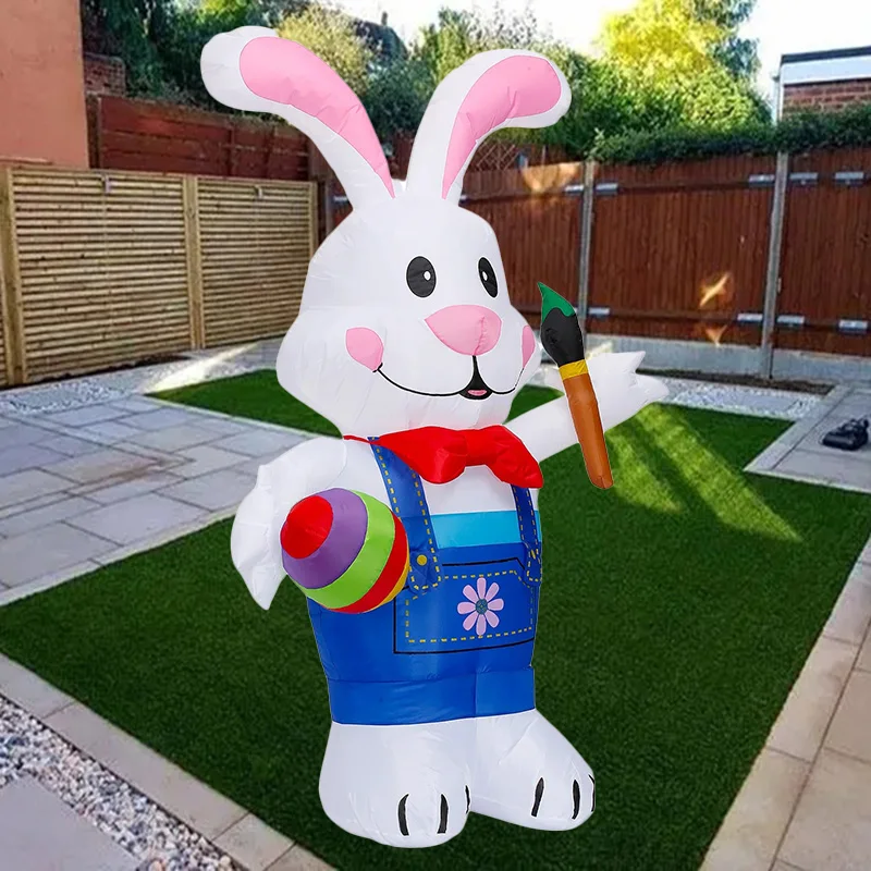 Décoration Gonflable Pâques Lapin Œuf 1,8 m