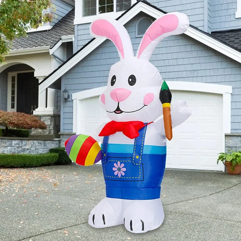 Décoration Gonflable Pâques Lapin Œuf 1,8 m