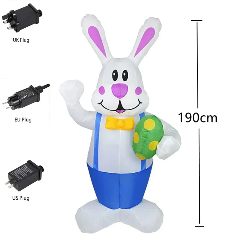 Décoration Gonflable Pâques Lapin 1,9 m