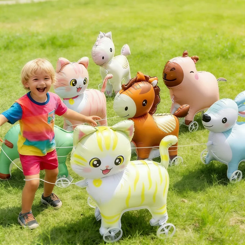 Ballon Gonflable Animal Marchant Roulettes