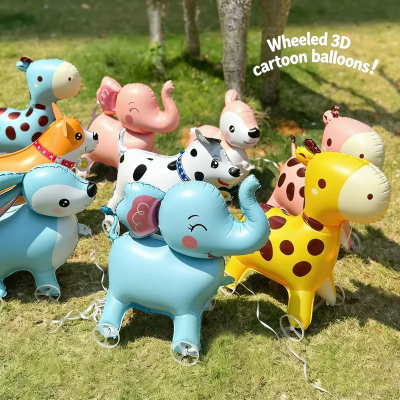 Ballon Gonflable Animal Marchant Roulettes