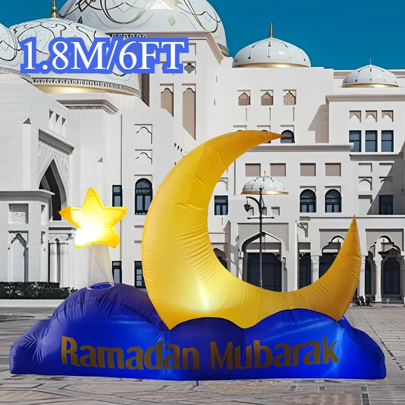 Décoration Gonflable Ramadan Lune Étoiles
