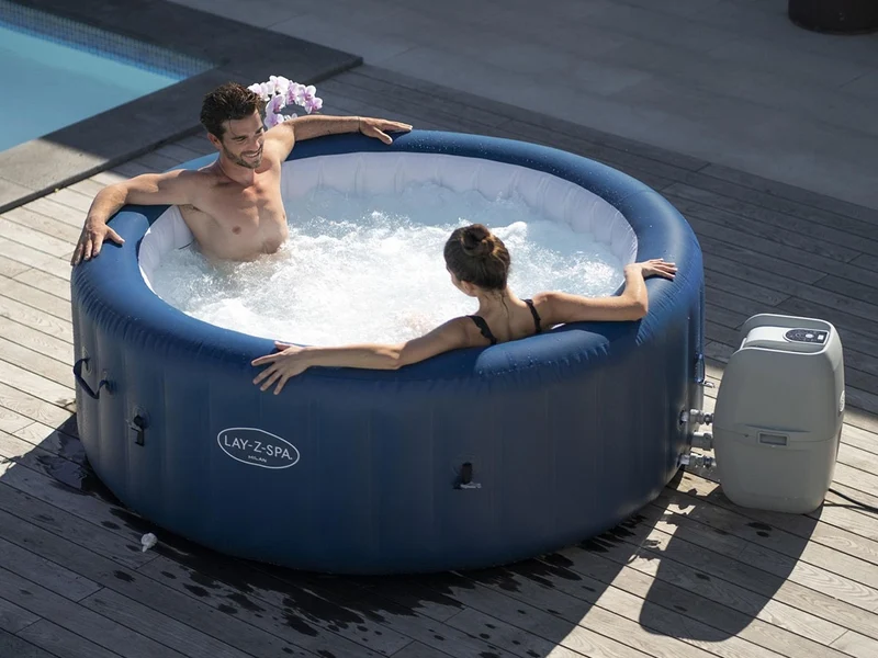 Lay-Z-Spa Milan rond 6 places Airjet Plus