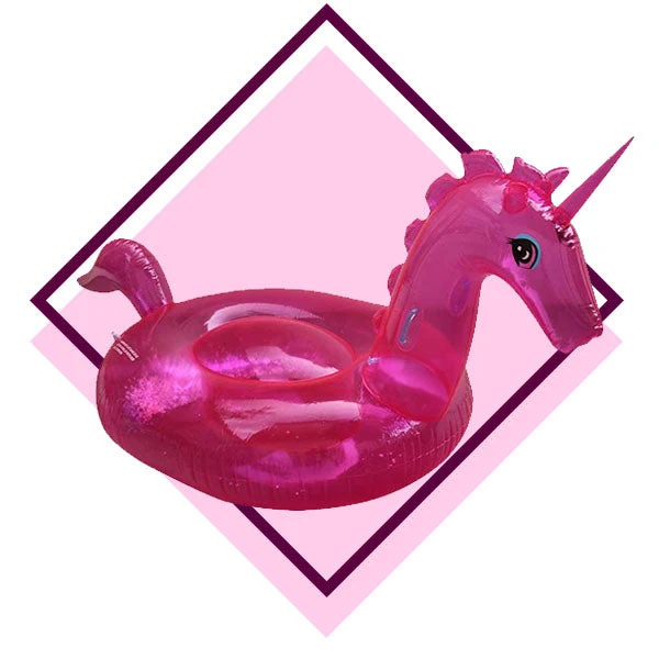 Bouée Gonflable Licorne Rose