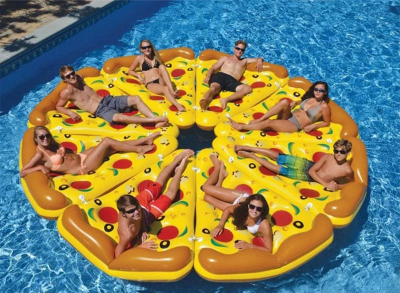 Matelas Gonflable Part de Pizza