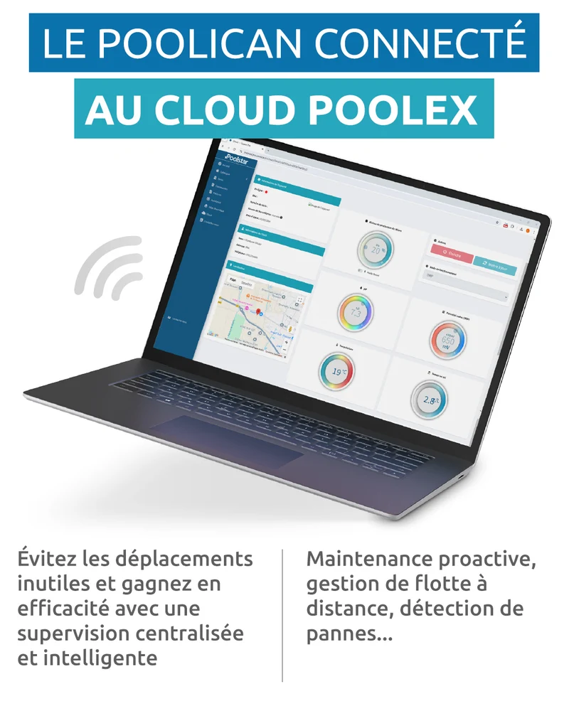 Poolex Poolican New Edition Modèle 102 - Solution 4-en-1 pour piscine
