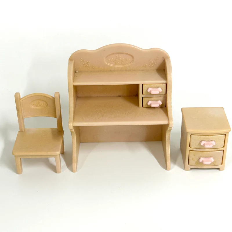 [used] Desk and Bed Set Sylvanian Families Calico Critters