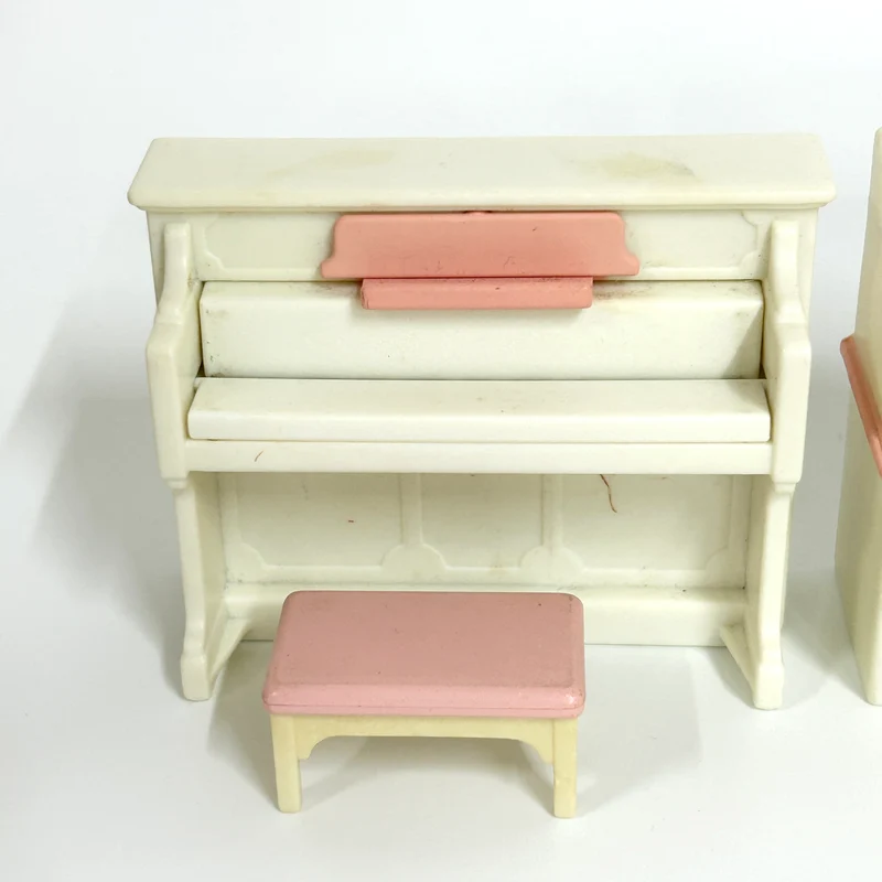 [used] Piano and Desk Set Sylvanian Families Calico Critters