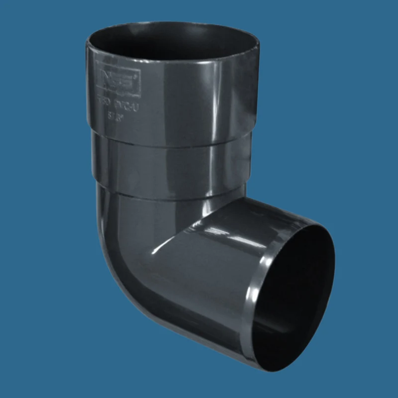 Coude mâle/femelle 87°30 Ø8cm Anthracite - INES